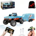 thumbnail image 1 of EASTIN Mini Rc Monster Truck  1/64 Scale Monster Truck with Lights  2.4Ghz Remote Control Car Rechargeable Mini Monster Truck Rc  Alloy Rc Semi Truck for Kids Gifts  Speed Adjustable, 1 of 7