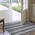 thumbnail image 2 of 2x4' Linden Grey Tufted Stripe Floormat, 2 of 5