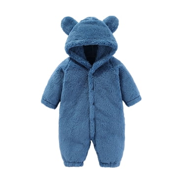 TBWNWG Vêtements pour Filles 10-12, Combinaison de Neige pour Bébés Garçons Filles Manteau d'Hiver Uni Ours Chaud à Capuche Grenouillère Combinaison Tenues Vêtements Enfants pour 3-6 Mois