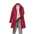 thumbnail image 2 of RKSTN Puffer Jacket Womens Lightweight Removable Hood Lightweight Down Jacket Mid-length Plus Size Zipper Thin Jacket with Pockets, 2 of 7