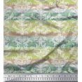 thumbnail image 1 of Soimoi polyester Crepe Fabric Stripe & Ogee Damask Print Fabric by the Yard 52 Inch Wide, 1 of 3