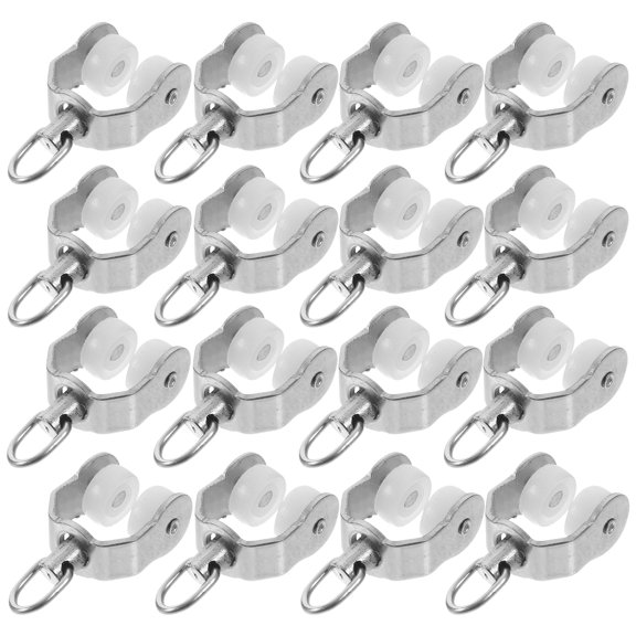 Miangastore Side Mounted Pulleys for Curtains 20Pcs 0.9In X 0.7In X 0.4In