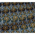 thumbnail image 5 of oneOone Tissu Jersey Viscose Rayé & Paisley Imprimé Ikat BTY 60 Pouces de Large, 5 of 5
