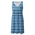 thumbnail image 4 of SMihono Robes d'Été Bohémiennes Femmes Grande Taille Mode Femmes Décontracté Sexy Col en V Imprimé Été Dentelle Sans Manches Mini Robe, 4 of 4