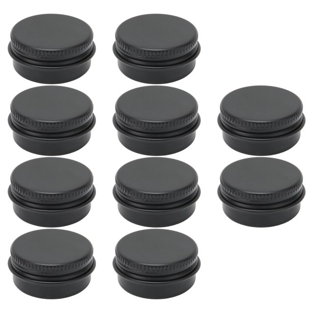 Empty Aluminum Jar, 10pcs Leakage Proof Stable Refillable Storage Jar Compact For Lip For Solid Perfume For Beautician 15ml,10ml