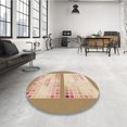 thumbnail image 4 of Ahgly Tapis d'Intérieur Lavable en Machine Carré Transitionnel Marron Chocolat, 5 Pieds Carré, 4 of 7