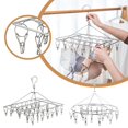 thumbnail image 2 of Thickened Clip Underwear Sock Hanger Laundry Airer Rack StainlessSteel R5G1, 2 of 6