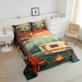 thumbnail image 4 of Erosebridal Travel Car Camping Bedding Full Comforter Set, Lodge Carbin Down Comforter, Rustic Room Decor, Breathable 3pcs, 4 of 7