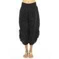 thumbnail image 1 of Snoarin Summer Plus Size Cargo Capris for Women Casual Pants With Eastic Waist, Solid Color Splashed Ink Print, Tie Dyed Ink, Seven Point Loose Wide Leg Pants Trousers for Women on Clearance, 1 of 4