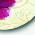 thumbnail image 3 of Designart 'Red Handpainted Anemone Flower' Farmhouse Metal Circle Wall Art - Disc of 36, 3 of 5
