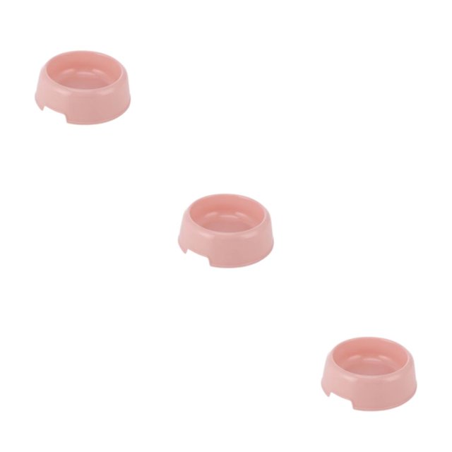 mmirethe Portable And Long-lasting Cat Bowl Designed For Traveling Pets Convenient pink 3Set