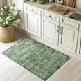 thumbnail image 3 of Tapis d'Intérieur Boho Vert 2 X 3 Pi – Tapis de Porte d'Entrée Lavable à la Machine, Tapis de Chevet Ou Tapis de Cuisine avec Endos Antidérapant et Poil Ras, 3 of 7
