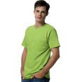 thumbnail image 1 of Hanes TAGLESS Men`s Pocket T-Shirt, 3XL, Lime, 1 of 1