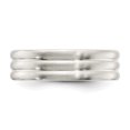 thumbnail image 3 of 925 Sterling Silver 6mm Brushed Fancy Size 9.5 Band Ring, 3 of 4