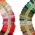 thumbnail image 2 of 100 Écheveaux de Fils de Point de Croix en Coton Doux Multicolores Cousant du Fil de Broderie, 2 of 9