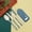 Blue, variant on Wheats Straw Tableware Set Student Outdoor Portable Knife Fork Spoon Straw Tableware Camping Portable Tableware