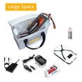 thumbnail image 4 of Premium Fireproof & Explosion-Proof Lipo Battery Storage Bag with Handheld Belt, 26x13x15cm Silver, PVC Outer & Fiberglass Inner, Secure Fastening Tape Closure for Safe Charging, Transport & Storage, 4 of 7