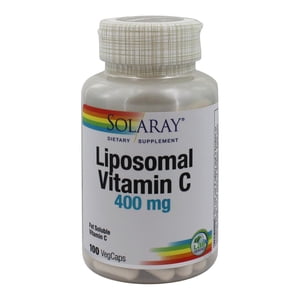 Solaray - Liposomique Vitamine C Gras Soluble 400 mg. - 100 Gélule(s) végétale(s).