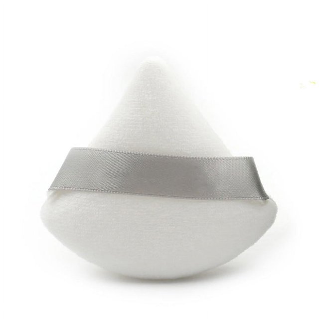 Black White Triangle Velvet Powder Cosmetic Puffs Mini Makeup Sponge Make Up Tools