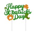thumbnail image 2 of Oleegame 1PC St. Patricks's Day Decorative Pullover Irish Birthday Party Cake Insert Green, 2 of 3