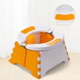thumbnail image 4 of Siège d'Apprentissage Pliable Portable pour Petit Pot avec Sac de Transport, Léger, orange, 4 of 8