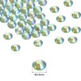 thumbnail image 2 of Uxcell Hotfix Rhinestones Flatback Crystal Glass Gems for Craft Clothes DIY Decoration Bright Light Green 4.8mm, 2 of 5