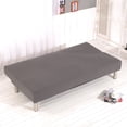 thumbnail image 3 of YOPTOP 2024 Stretch Futon Cover Armless Sofa Slipcover Foldable Sofa Bed Covers with Elastic Band  Machine Washable (Beige),Grey, 3 of 6