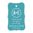 thumbnail image 1 of 100 PCS Thank You for sharing our special day Custom Made Hang Tags Personalized Wedding Favor Gift Paper Tags, 1 of 1