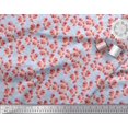 thumbnail image 2 of Soimoi Blue Poly Georgette Fabric Artistic Floral Printed Fabric 1 Yard 42 Inch Wide, 2 of 5
