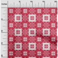 thumbnail image 2 of oneOone Polyester Spandex Red Fabric Geometric Sewing Craft Projects Fabric Prints By Yard 56 Inch Wide, 2 of 4