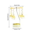 thumbnail image 3 of Aromatherapy Candle Holder: Golden Revolving Lantern, Iron Material, Creates Romantic Atmosphere, Ideal Gift, 3 of 4