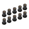 thumbnail image 1 of thinsony 10pcs Screw Nuts Rubber Motorcycle Windscreen Nuts Shock-proof Motorbike Well Fasteners, M4, 1 of 7