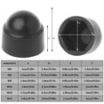 thumbnail image 2 of ZheElen 10 Pieces Bolts Nut Protection Caps Wheel Dust-proof Sleeve Exposed Hexagon Anti-Rust Auto Bolts Hardware Cover Black/6x10cm 1Set, 2 of 6
