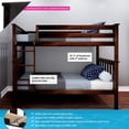 thumbnail image 2 of BEDSMART Lits Superposés Simple sur Simple en Bois Massif / Espresso, 2 of 6