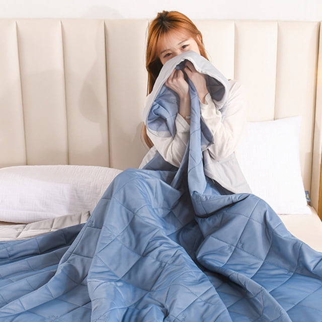 Boovnll Skin-Friendly Plain Printed Washed Cotton Summer Quilt Ventilation Quilt