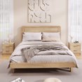 thumbnail image 2 of Gymax 2PCS 2-Drawer Nightstand Modern Bedside Table w/ Storage for Living Room Bedroom Oak, 2 of 10