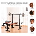 thumbnail image 4 of Soozier Adjustable Weight Bench with Leg Developer Barbell Rack for Weight Lifting and Strength Training Multifunctional Workout Station for Home Gym Fitness, 4 of 9