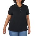 thumbnail image 1 of Lee Riders Women's Plus Short Sleeve Knit Polo, 1 of 3