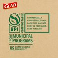 thumbnail image 4 of Glad Kitchen Compost Bags 2.6 Gallon Small Flat Top Bags Unscented 22 Count (Package May Vary), 4 of 5