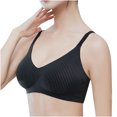 thumbnail image 1 of EQWLJWE Women's Seamless Sports Bra Breathable Soft And Supportive Stripes Without Steel Rings Beautiful Back Comfortable Sports Bra Bra For Plus Size Clearance For Women, 1 of 5