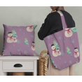 thumbnail image 5 of Soimoi Purple Poly Georgette Fabric Snowman & Tree Christmas Printed Fabric 1 Yard 42 Inch Wide, 5 of 5