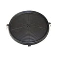 thumbnail image 1 of Luzkey Plaque de Cuisson BBQ Poêle de Gril BBQ Facile à Nettoyer Antiadhésive Poêle de Grillade Portable Plaque de Barbecue pour Camping Gril de Cuisinière BBQ Feu de Camp Ronde, 1 of 8