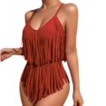 thumbnail image 1 of LSLJS Women's Padded Plus Size Overlay Print Bikini Swimsuit, One-piece Swimsuit, 1 of 2