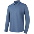 thumbnail image 2 of RXIRUCGD Chemise à Manches Longues Décontractée Ample à Rayures pour Homme à Col à Revers avec Boutons, Bleu, Taille : 2TG, 2 of 8