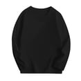 thumbnail image 4 of WUANDIXFA Garçons Enfants Chandails à Manches Longues Garçons Enfants Automne Coton T-Shirts à Manches Longues à Col Rond T-Shirts Hauts Noir, 3-4 Ans, 4 of 4