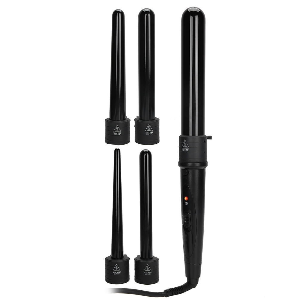 Curling Iron Salon Curling Iron Wand Set Adjustable Temperature Curling Iron 5-In-1 Curling Iron US Plug