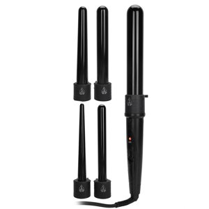 Curling Iron Salon Curling Iron Wand Set Adjustable Temperature Curling Iron 5-In-1 Curling Iron US Plug