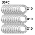 thumbnail image 2 of Btomtd 20PC/30PC/50PC Circular Thickened Gas Stove Oil Proof Pad Gas Stove Protection Sticker Kitchen Circular Stove Cover Tin Foil Ring Aluminum Foil Stove, B, 2 of 5
