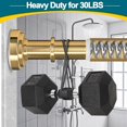 thumbnail image 4 of Gold Shower Curtain Rod 36-68 Inch(3-5.6ft) Never Rust No Drilling Spring Tension Shower Rod, Adjustable Curtain Rod for Bathroom Window Closet, 4 of 11