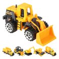 thumbnail image 1 of Excavator, Long Life Scale Alloy & Plastic Material Excavator, 6pcs Engineering Vehicle Toy, For Kids Gift Decoration, 1 of 7